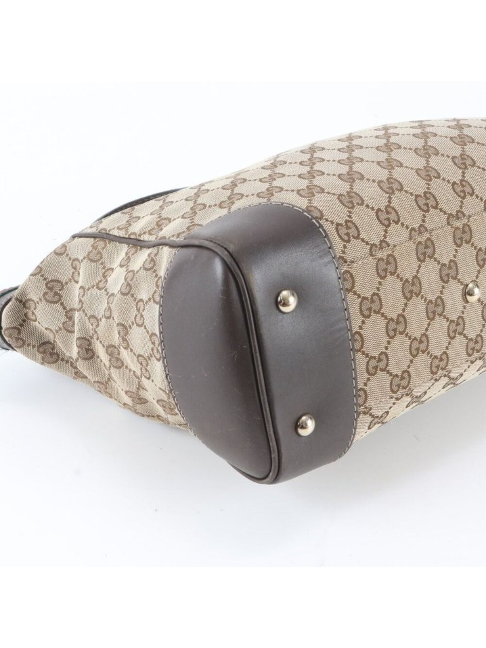 Gucci GG Canvas Sherry Line Mayfair Leather Tote Shoulder Hand - Picture 5 of 10